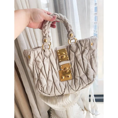 Miu Miu Coffer leather handbag