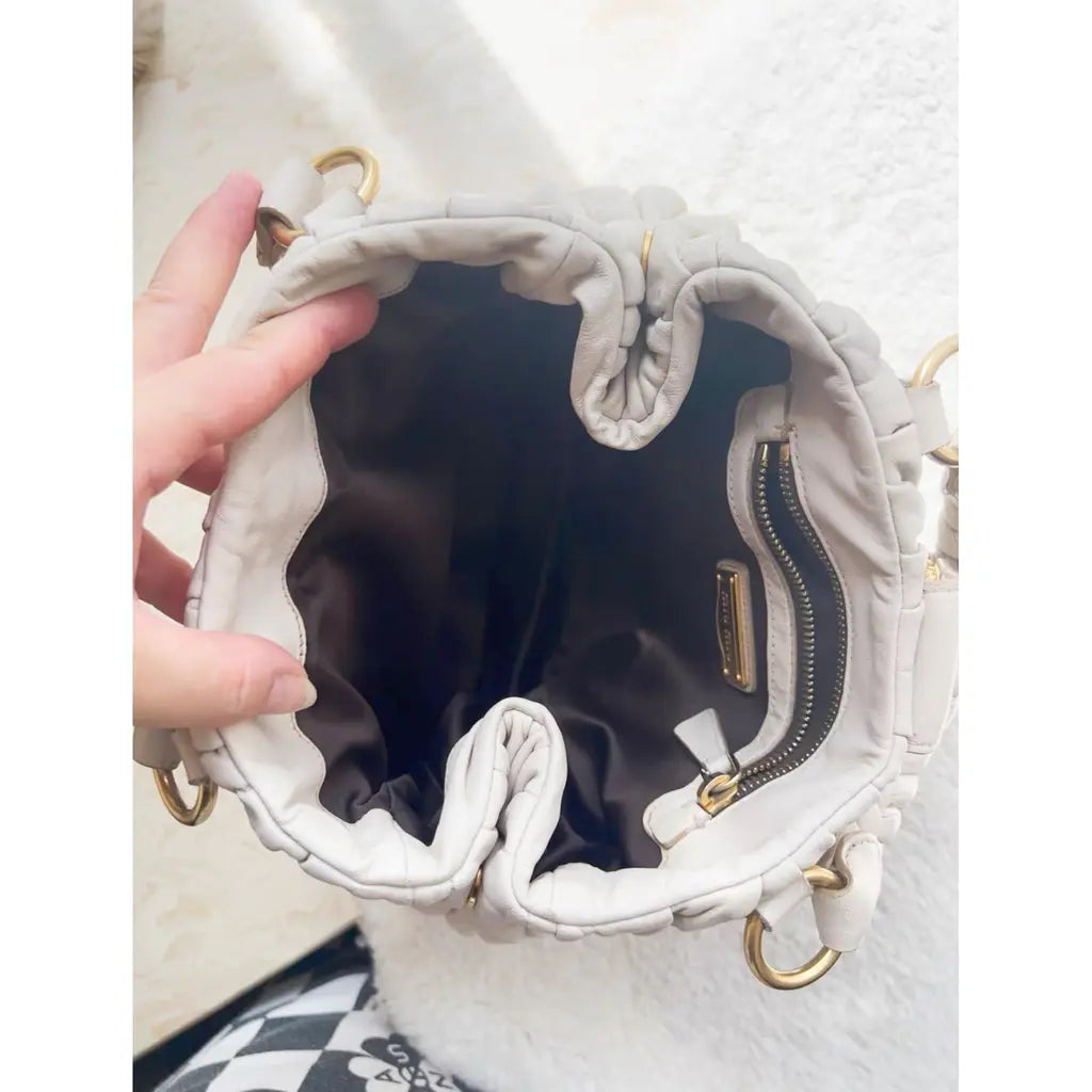 Miu Miu Coffer leather handbag